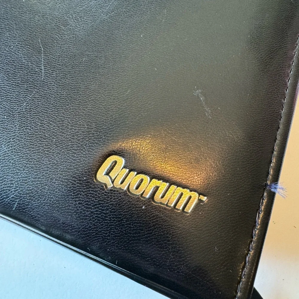 Retro 1980s Zip Around Quorum Software Geek Briefcase 3 Ring Work Binder